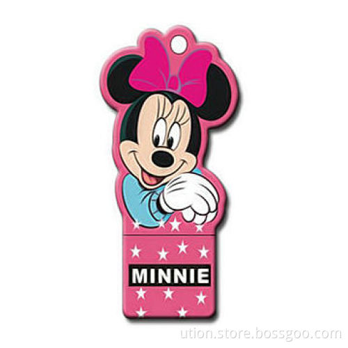 USB Flash Drive with Rubber Cartoon Design, 1 to 64GB Memory Capacity, Free Sample and Logo